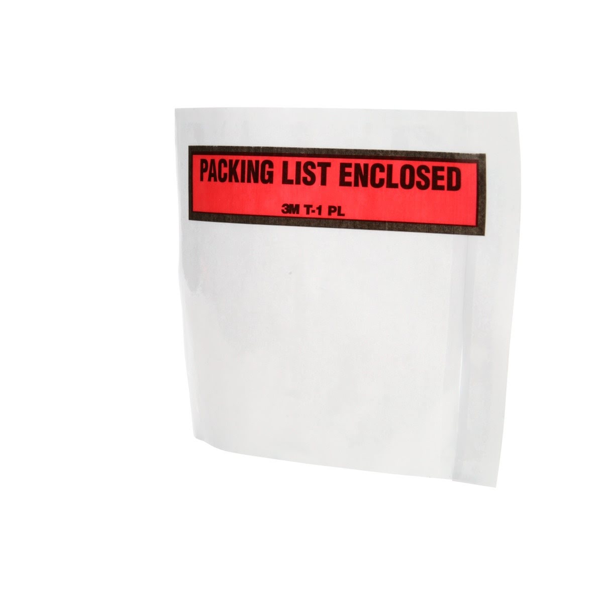 3M PLE-T1 PL Top Print Packing List Envelope, Polyethylene, Side Loading, Peel and Stick, Transparent, 4-1/2 in x 5-1/2 in (7010311979) (1000 Pack) - 3