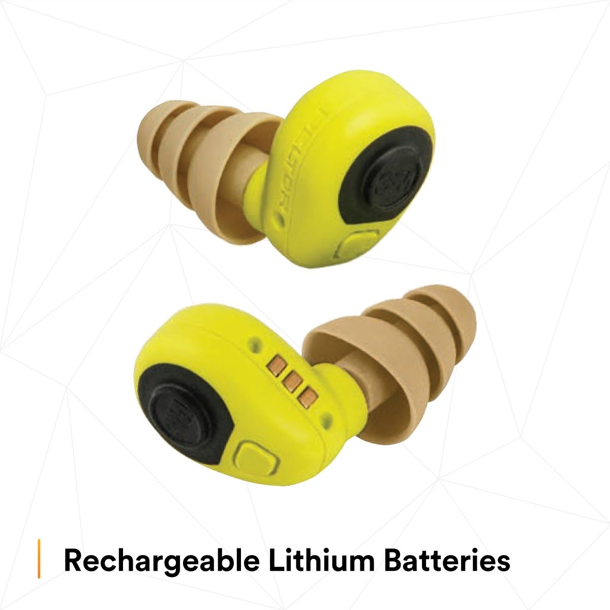 3M LEP-200 PELTOR Level Dependent Earplug Kit, Rechargeable Li-Ion, Micro USB, Yellow, NRR 31 dB (7010316631) - 4