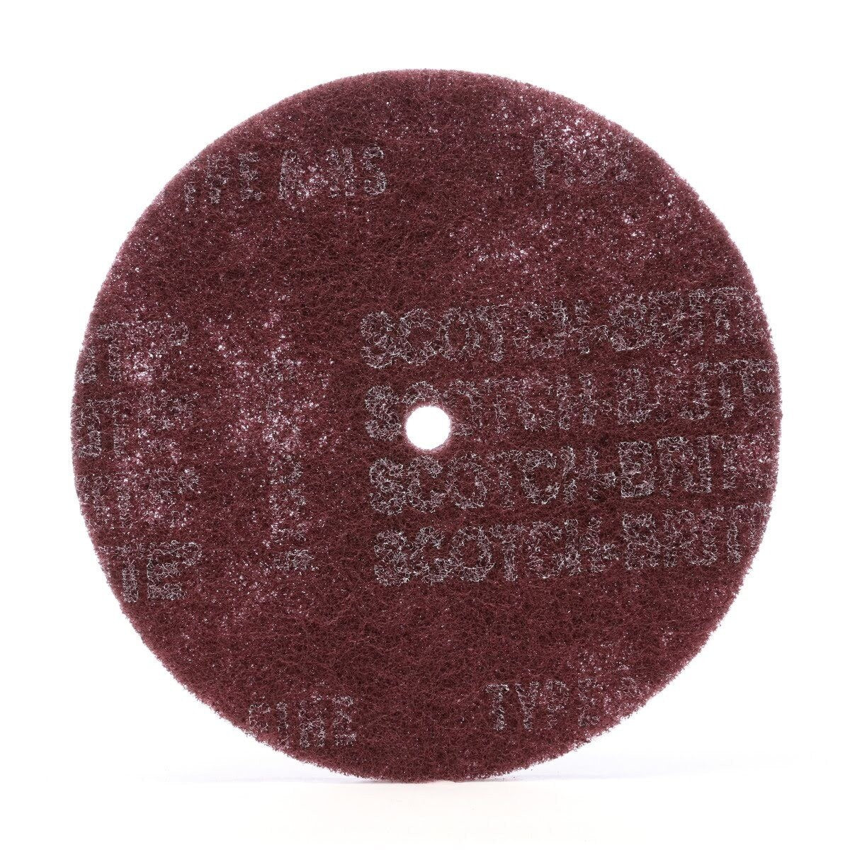 3M HS-DC Scotch-Brite High Strength Disc, A/O Medium, Maroon, 8 in x 1 in (7010329025) (50 Pack)