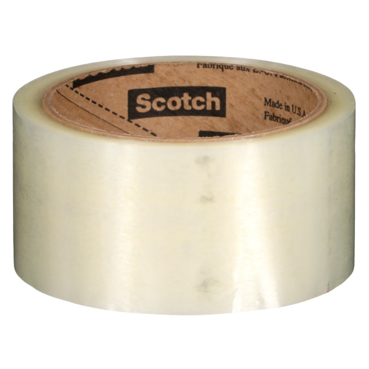 3M 371 Scotch Box Sealing Tape, Clear, 48 mm x 50 m, Conveniently Packaged (7010335128) - (6Pack)