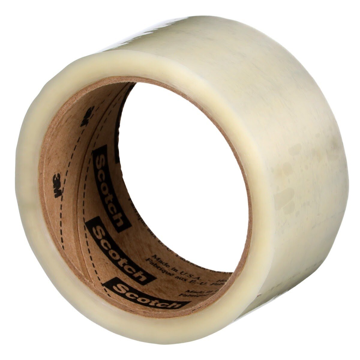 3M 371 Scotch Box Sealing Tape, Clear, 48 mm x 50 m, Conveniently Packaged (7010335128) - (6Pack) - 3