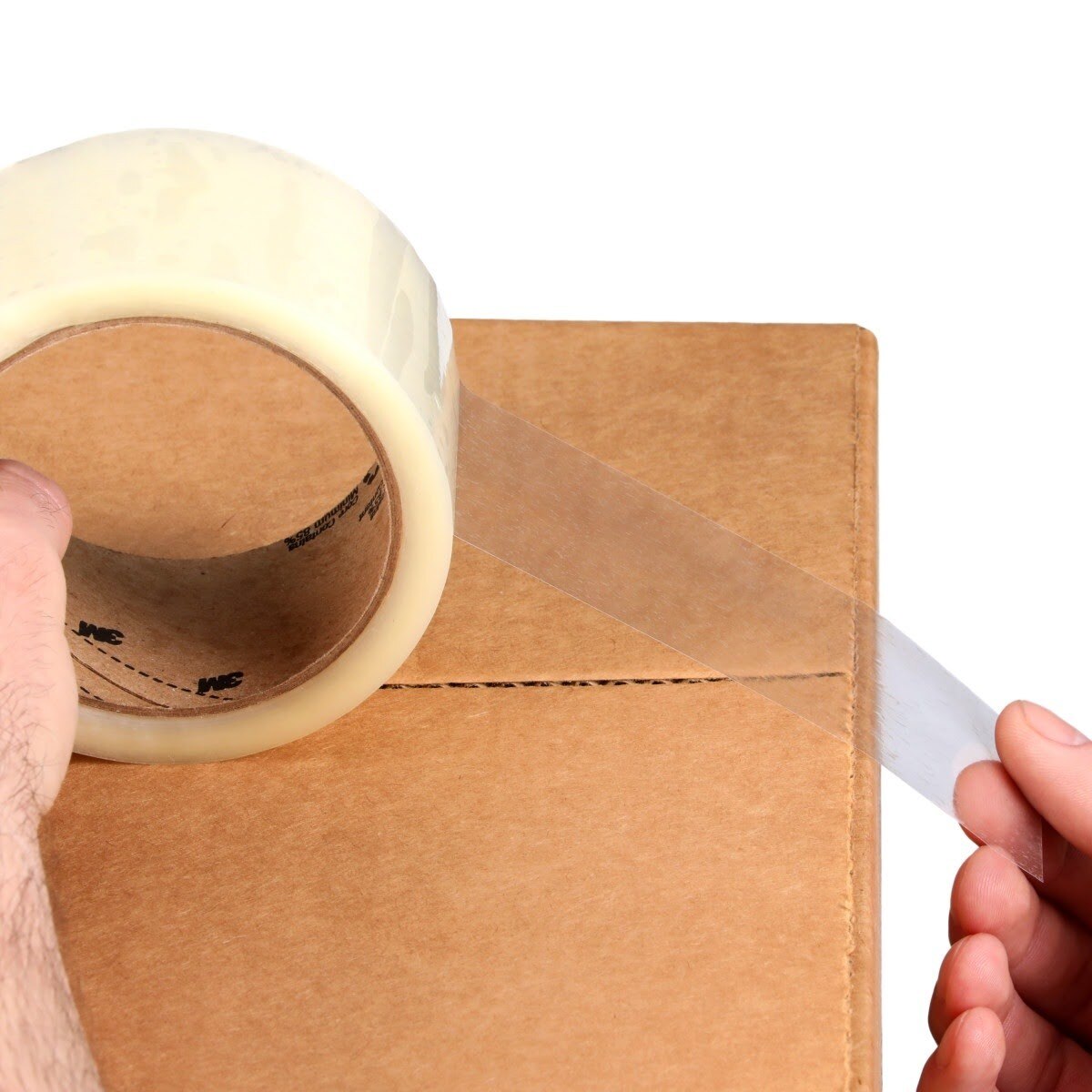 3M 371 Scotch Box Sealing Tape, Clear, 48 mm x 50 m, Conveniently Packaged (7010335128) - (6Pack) - 5