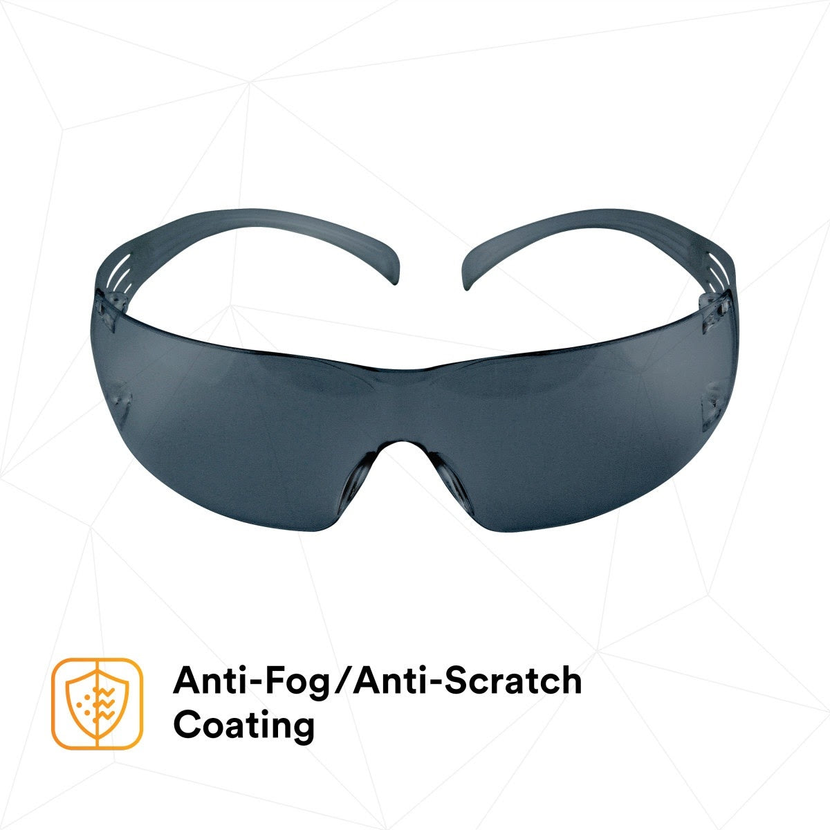 3M SF302AF SecureFit Safety Glasses, Gray Lens (7010342616) - (20Pack) - 3