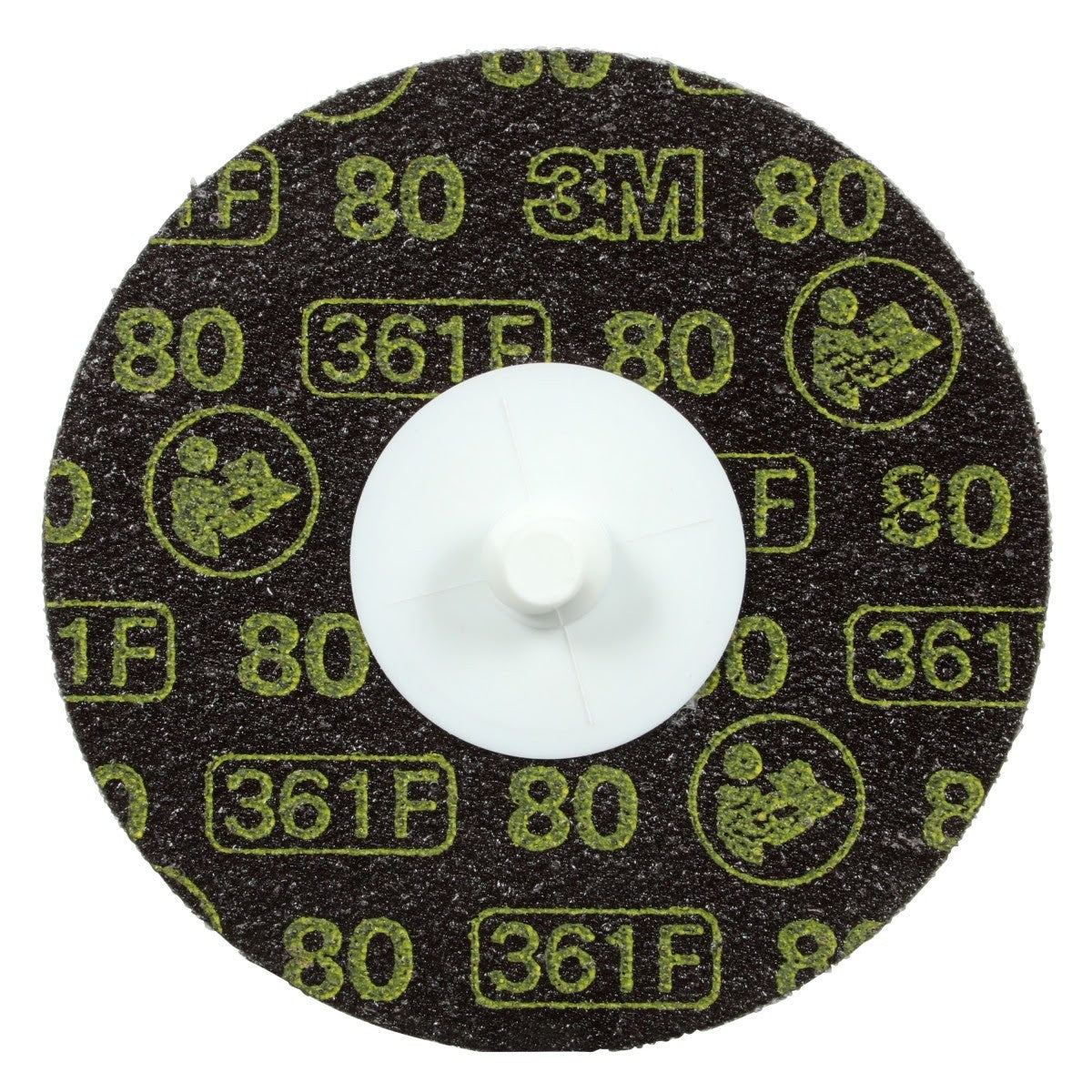 3M 361F Roloc Disc, 80 YF-weight, TR, 4 in, Die R400BB (7010360779) (100 Pack)
