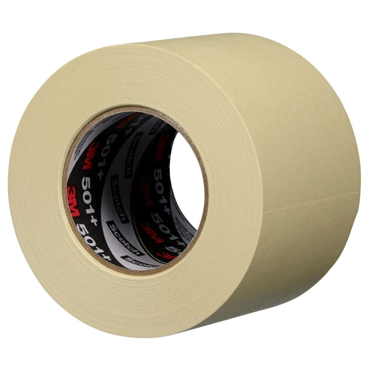 3M 501+ Specialty High Temperature Masking Tape, Tan, 6 mm x 55 m, 7.3 mil for Paint Masking (7010370743) (248 Pack)
