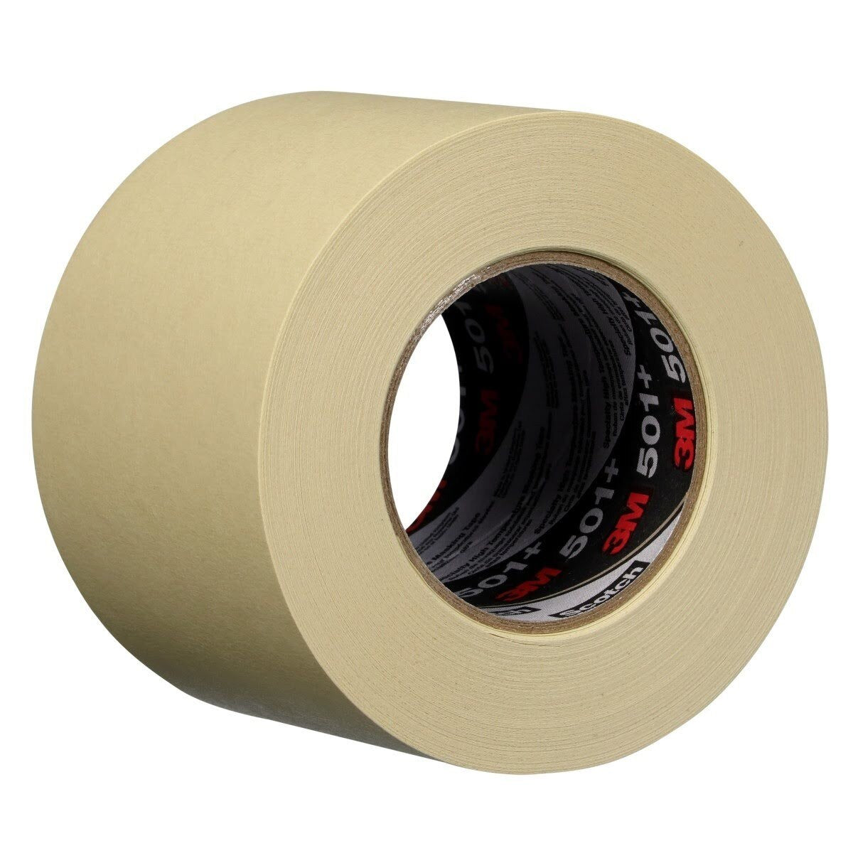 3M 501+ Specialty High Temperature Masking Tape, Tan, 6 mm x 55 m, 7.3 mil for Paint Masking (7010370743) (248 Pack) - 2