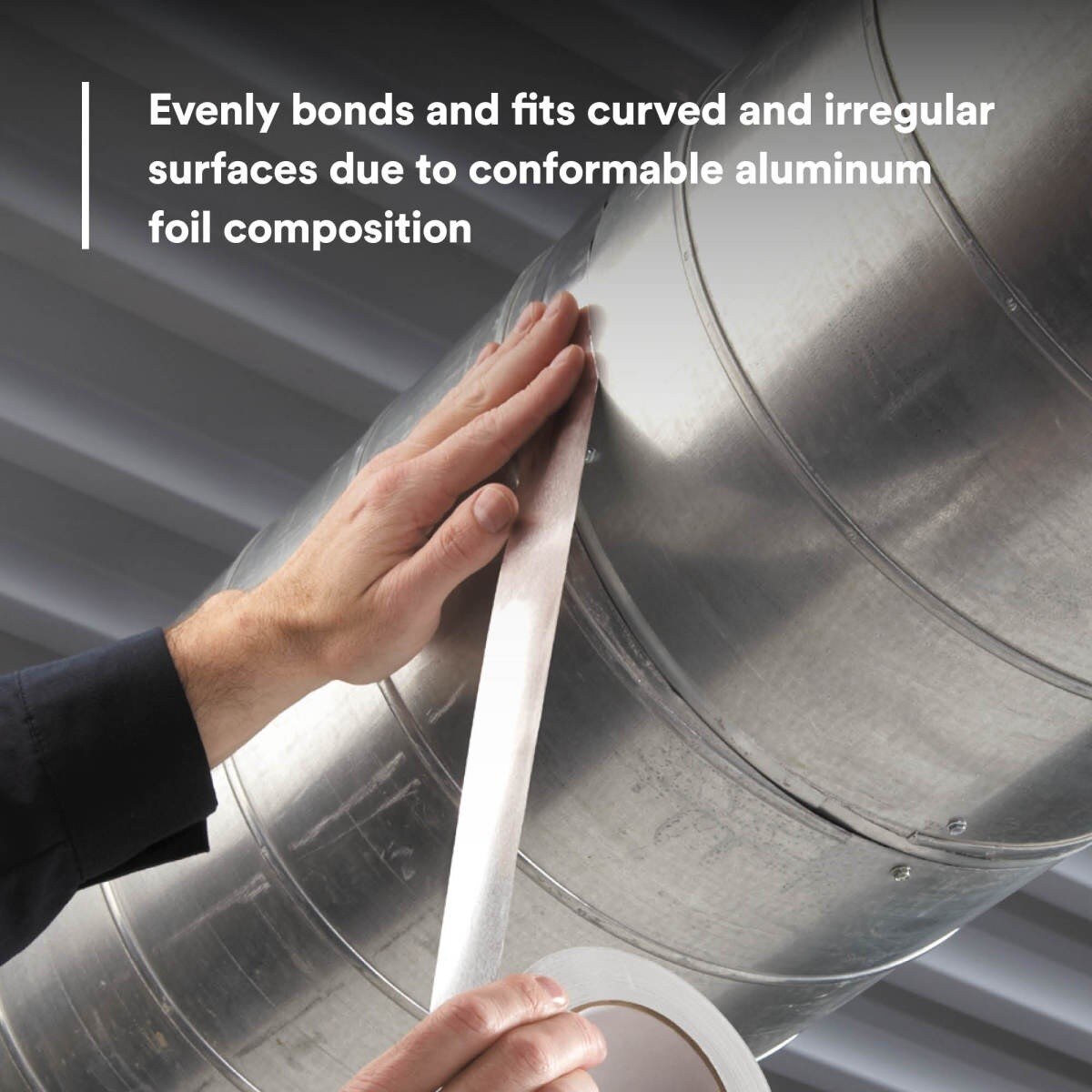 3M 3380 Aluminum Foil Tape, Silver, 72 mm x 45 m, 3.25 mil (7010375681) - (16Pack) - 8