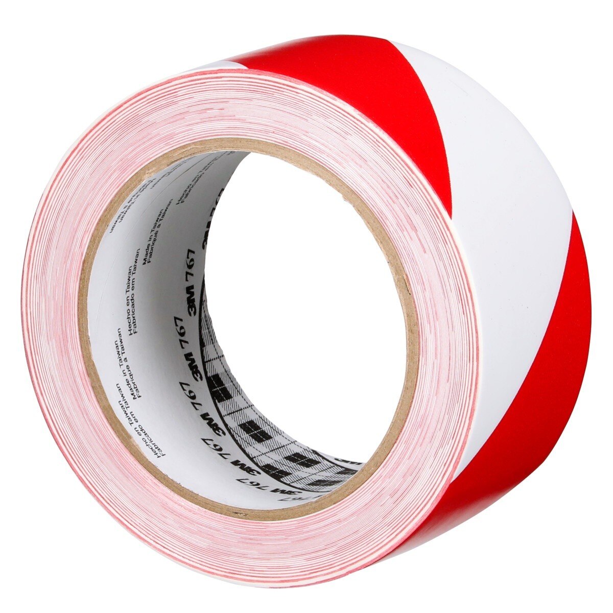 3M Safety Stripe Vinyl Tape, Red White, 2 in x 36 yd, 5 mil (767) (7010375766) - (12Pack) - 5