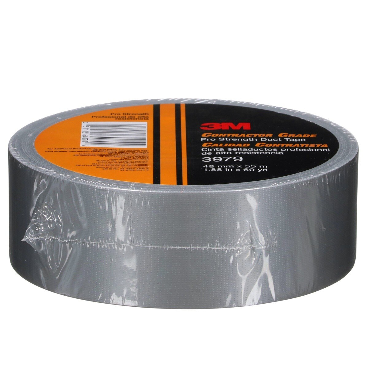3M Contractor Grade Pro Strength Duct Tape, Silver, 1.88 in x 60 yd (3979) (7010375912) - (24Pack) - 8