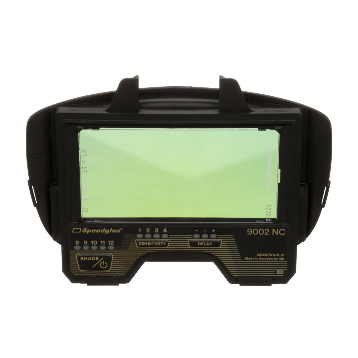 3M 04-0000-21NC Speedglas Welding Filter 9002NC Auto Darkening Lens, Shade 8-12, Black, 2-3/32 in x 4-3/16 in (7010386299) - 2