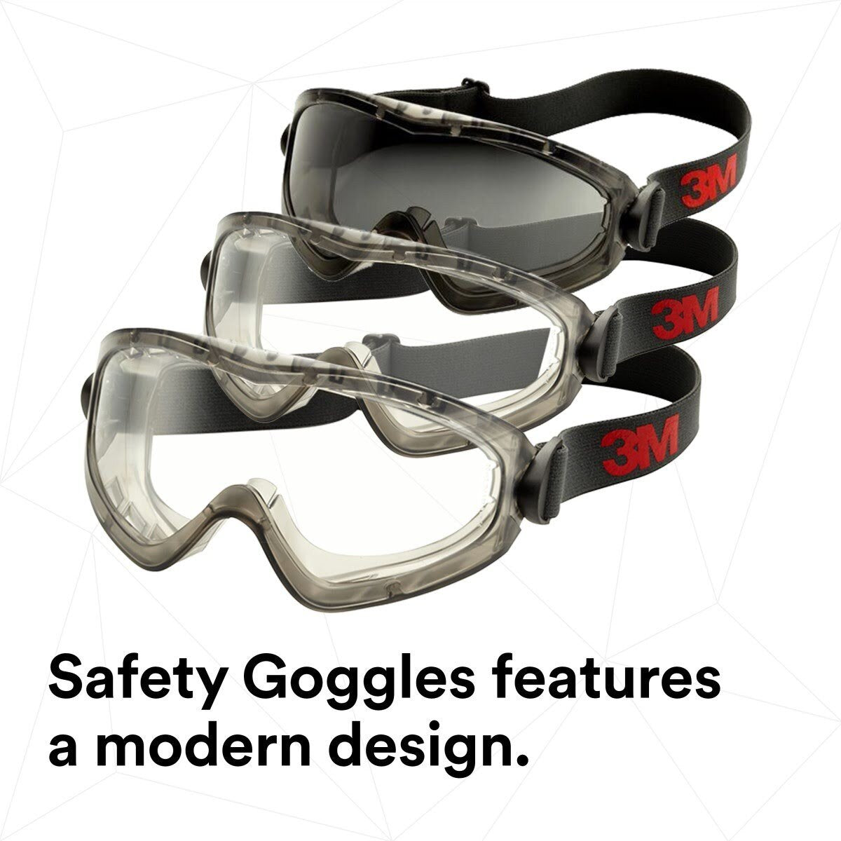 3M GG2892-SGAF GoggleGear Safety Goggles, Indirect Vent, Grey SGAF Lens, Anti-Fog (7010386491) - (10Pack) - 9