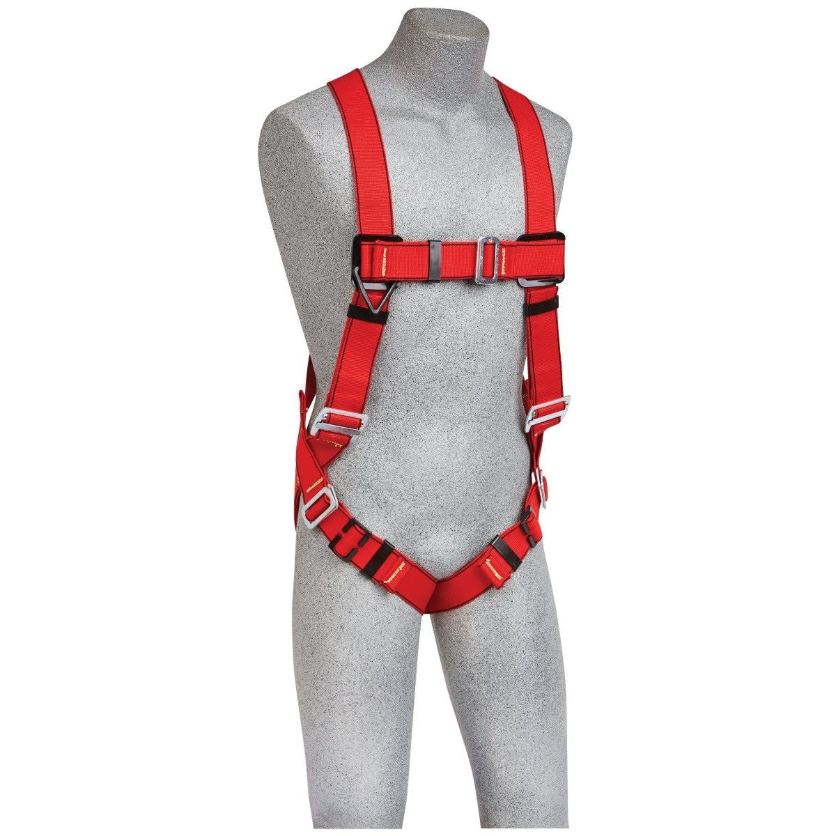 3M 1191379 PROTECTA Hot Work Vest Style Welders Full Body Harness, Back D-Ring, Pass Thru Legs, 420 lb, Medium/Large, Red (7012816878)