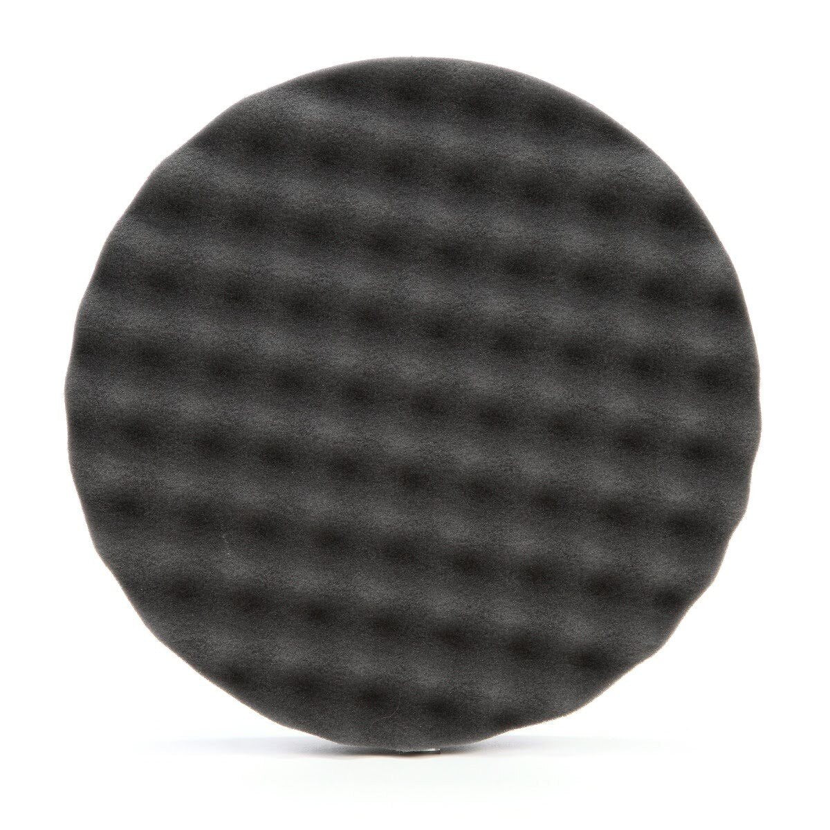 3M 05738 Hookit Foam Polishing Pad, Single Sided, Black, Waffle Face, Hook and Loop, 8 in (7100003842) - (6Pack)