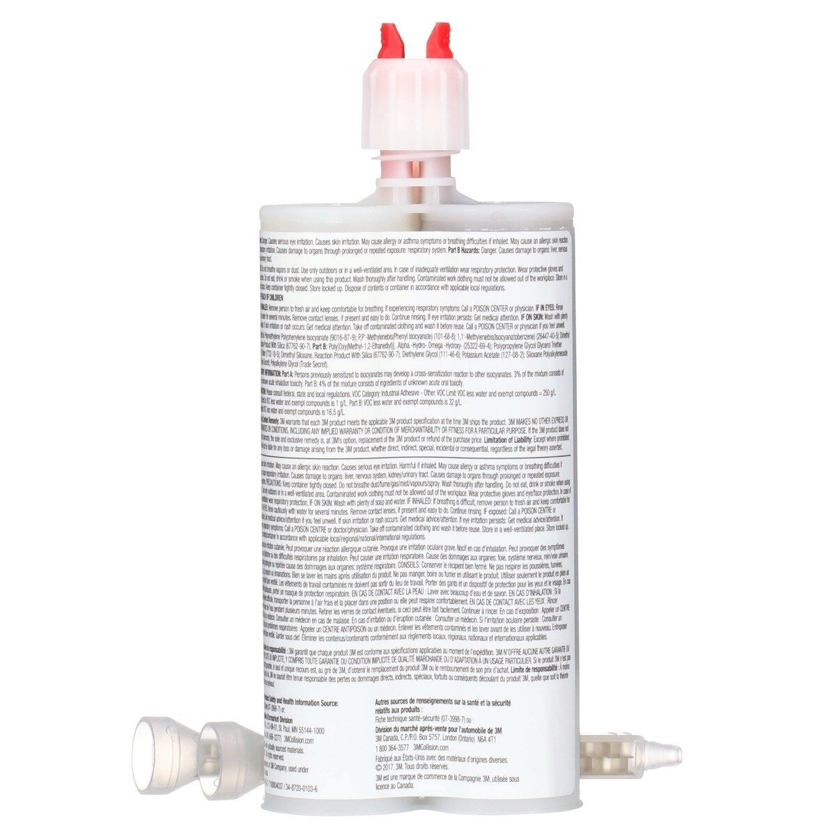 3M Rigid Pillar Foam, Two-Part Urethane Closed-Cell Expanding, 200 mL Cartridge (08458) (7100004037) - (6Pack) - 3