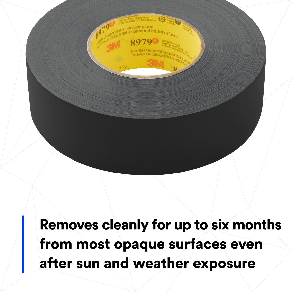 3M 8979 Performance Plus Duct Tape Roll, Heavy Duty, Black, 29 in x 60 yd, 12.1 mil, 6 Month Clean Removal, UV and Weather Resistant (7100005781) - (2Pack) - 2