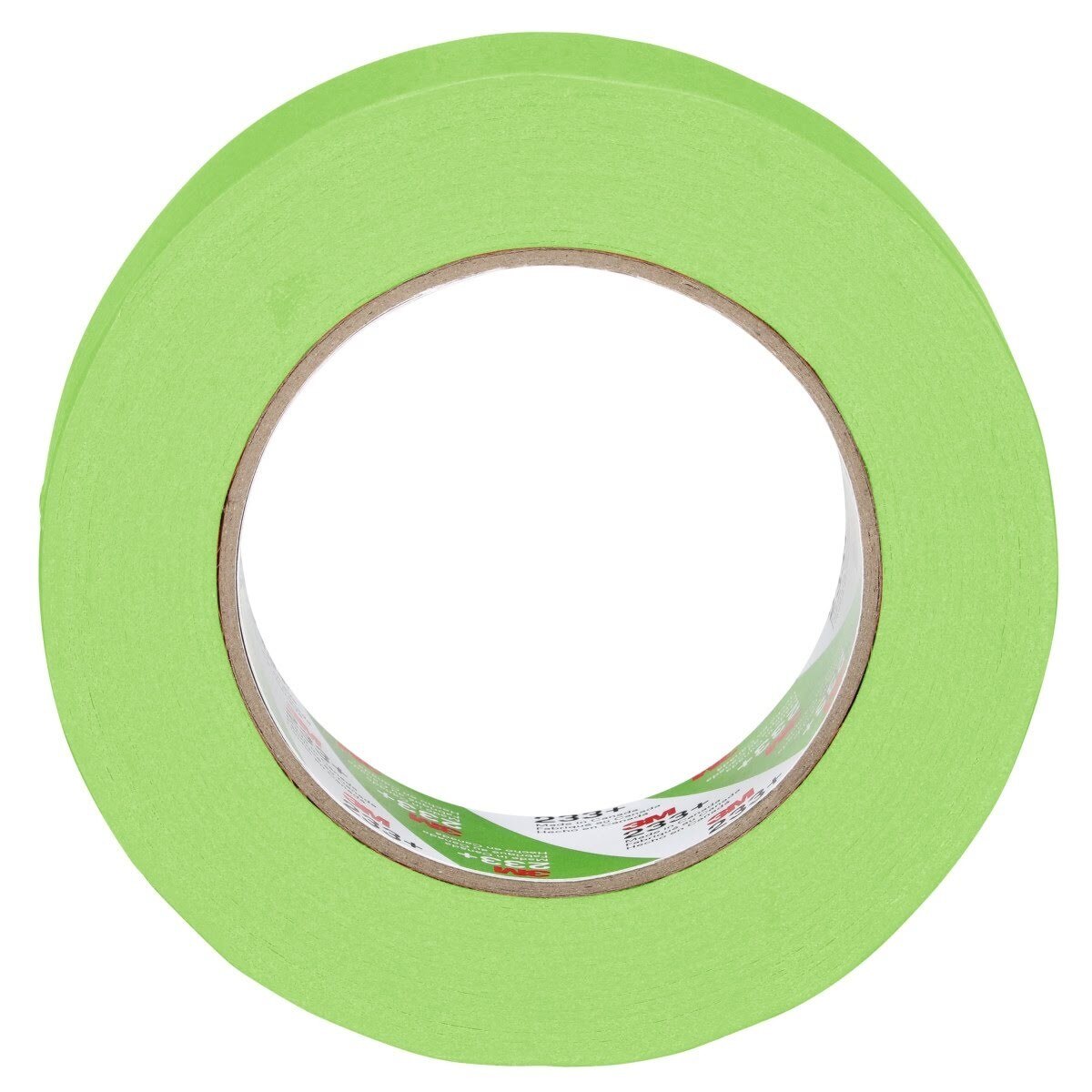 3M 233+ 26338 Scotch Performance Green Masking Tape, Crepe Paper, Rubber Adhesive, Green, 36 mm x 55 m (7100007214) (16 Pack) - 3