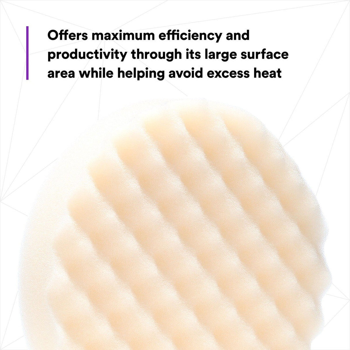 3M Perfect-It Hookit Foam Compounding Pad, Hook and Loop, Waffle, White, 8 in (05737) (7100008771) - (6Pack) - 7