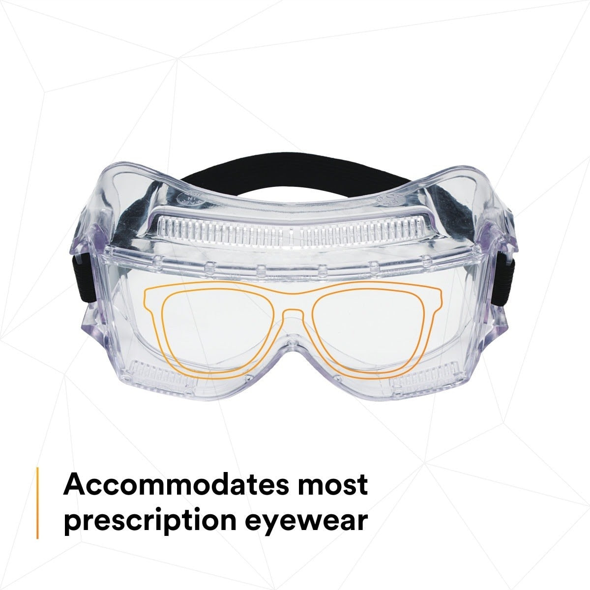 3M 40301-00000-10 Centurion Impact Safety Goggles 452AF, Clear Anti-Fog Lens (7100009575) - (10Pack) - 7
