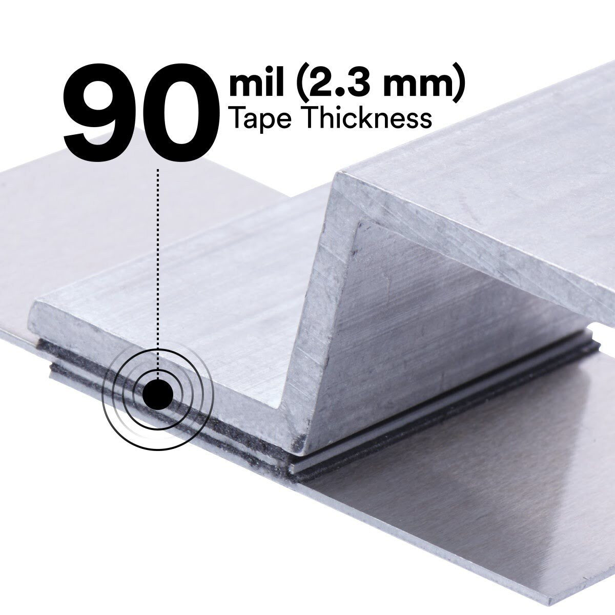 3M 4991 VHB Double Sided Acrylic Foam Tape, Gray, 90 mil, 1 in x 36 yd (7100010277) (9 Pack) - 5