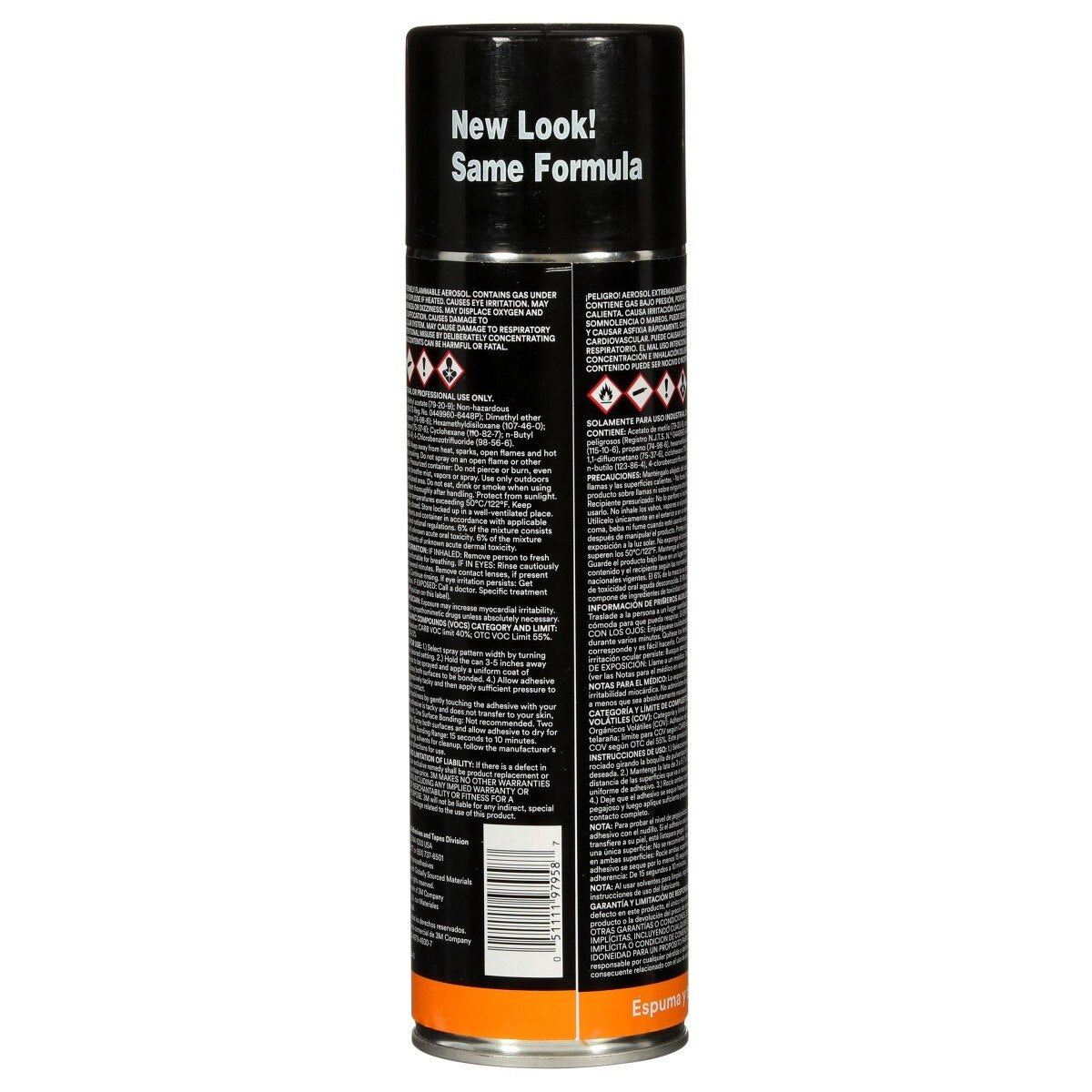 3M 74 Foam Fast CA Spray Adhesive, Low VOC <25%, Orange, 24 fl oz (Net Wt 19 oz) (74) (7100014104) - (12Pack) - 3