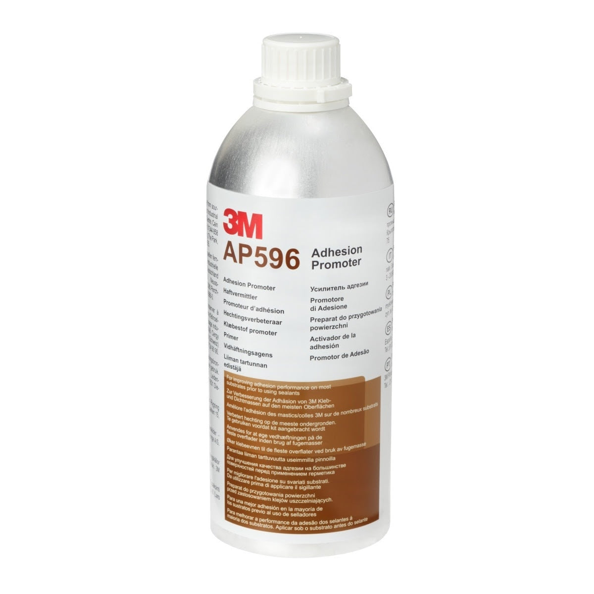 3M AP596 Adhesion Promoter, Clear, 1000 mL Bottle (7100020215) - (8Pack)