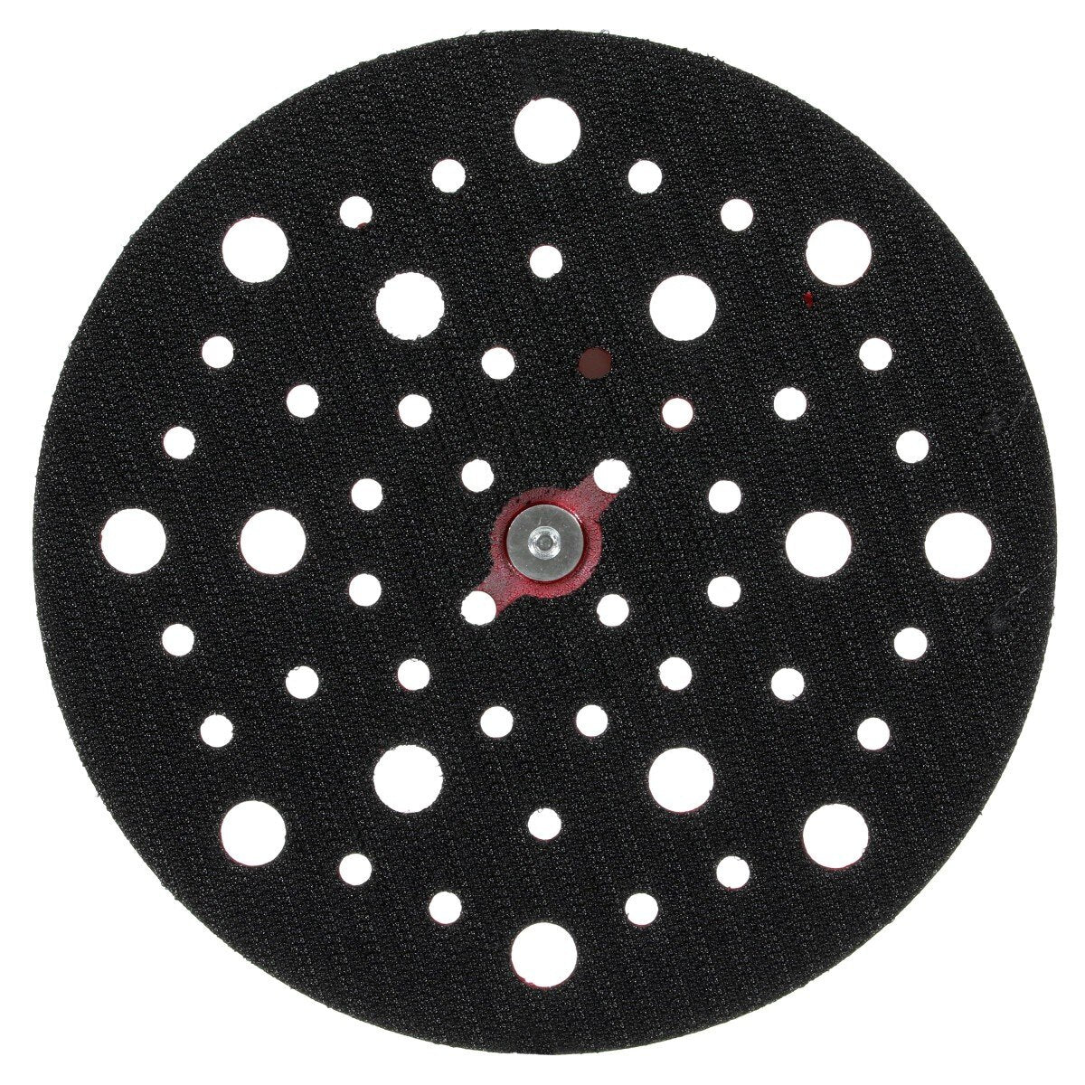 3M 20465 Xtract Hookit Low Profile Back-up Pad 861 Plus, Red Foam, 6 in, 53 Holes, 5/16-24 EXT (7100022038) - (10Pack) - 4