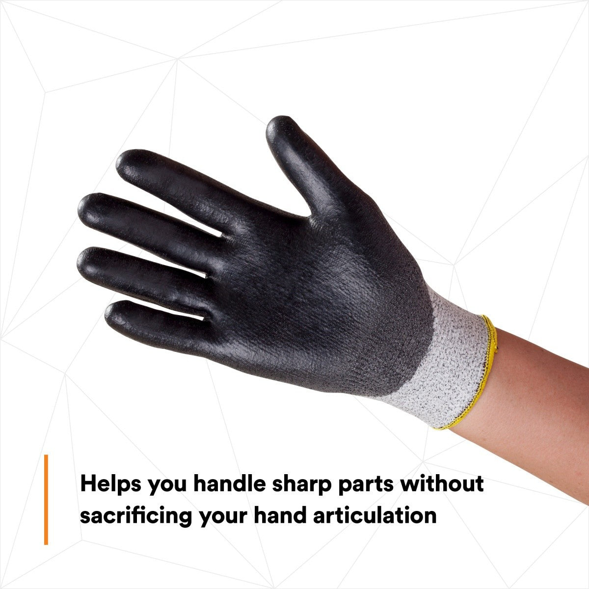 3M CGXL-CR Comfort Grip Cut Resistant Work Gloves, ANSI Cut Level 3, Nitrile Foam Coated, Gray, Size X-Large (7100023131) (1 Pair) - (6Pack) - 4