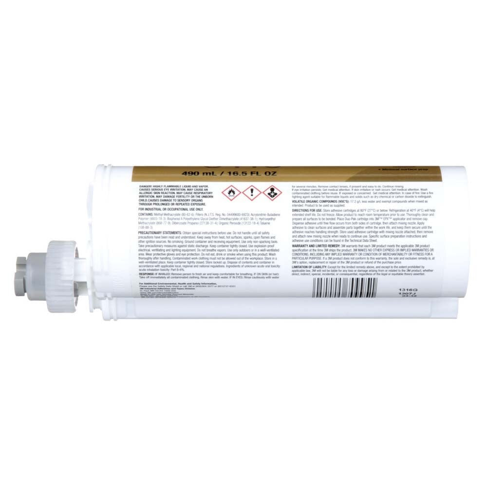 3M 8410NS DP8410NS Scotch-Weld Acrylic Adhesive DP Green Duo-Pak (7100024045) - (6Pack) - 6