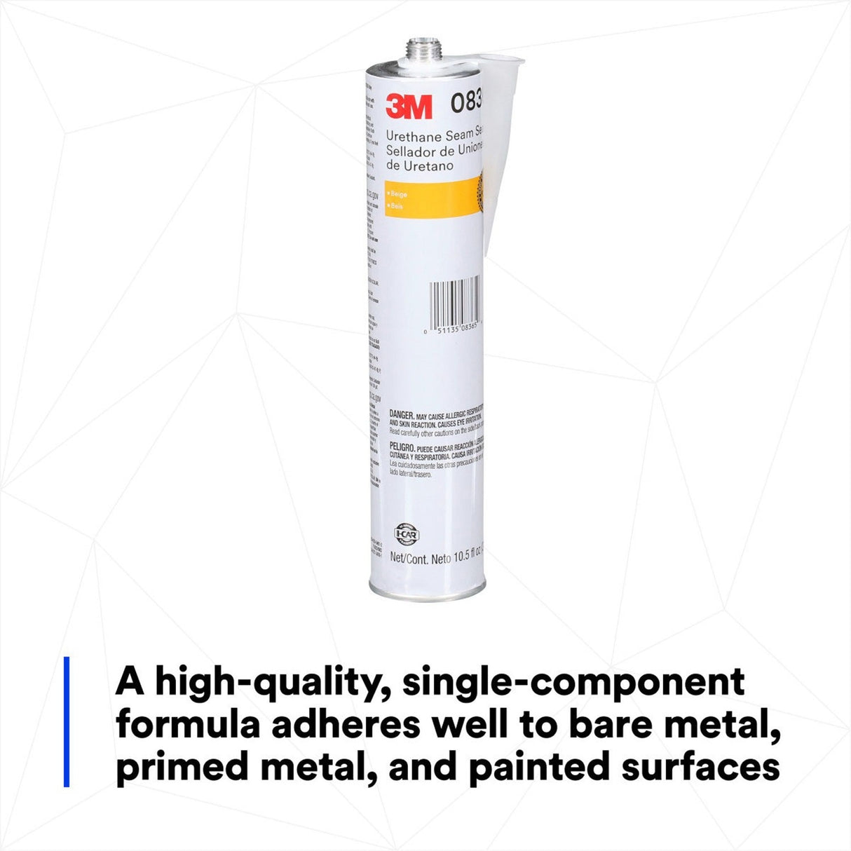 3M 08365 Urethane Seam Sealer Beige 310 mL Cartridge 10.5 fl oz Paintable in 30-45 Minutes (08365) (7100024963) - (12Pack) - 6