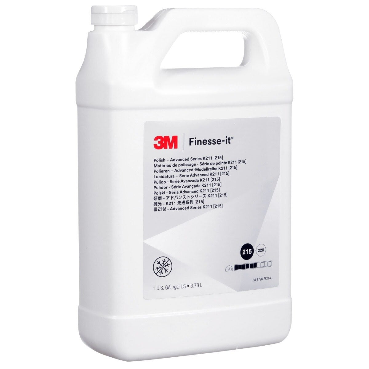 3M 215 28695 Finesse-it Polish Advanced K211 (), 1 Gallon (3.785 Liter) (7100025167) - (4Pack) - 2