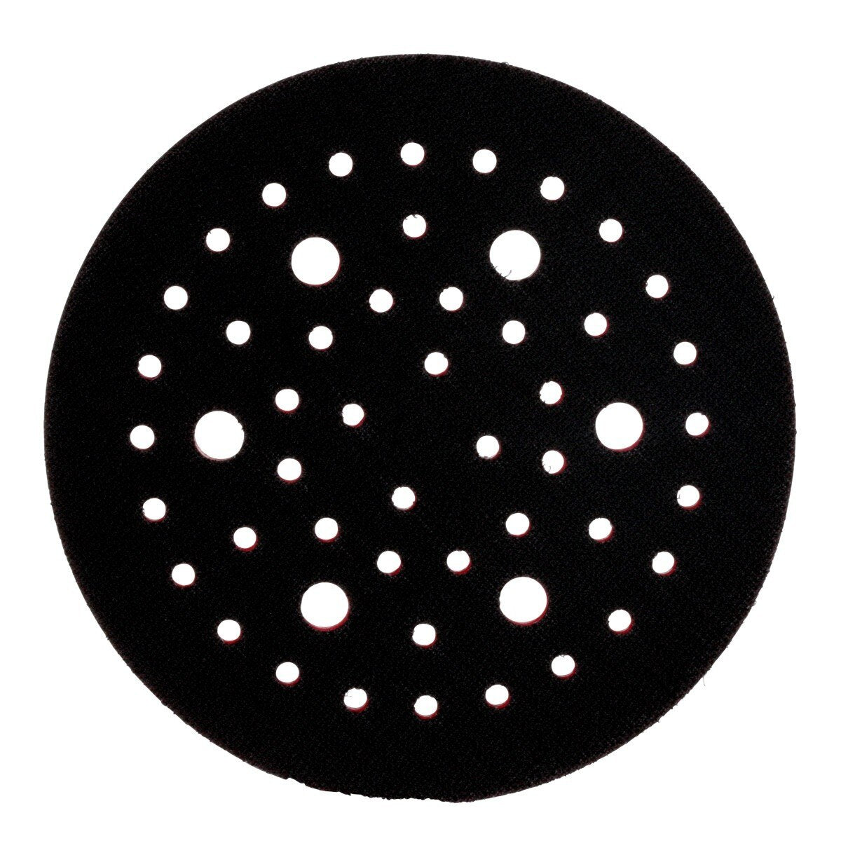 3M Xtract Hookit Low Profile Back-up Pad, 52 Holes, Red, 6 in, 5/16-24 External (20356) (7100027464) - (10Pack) - 4