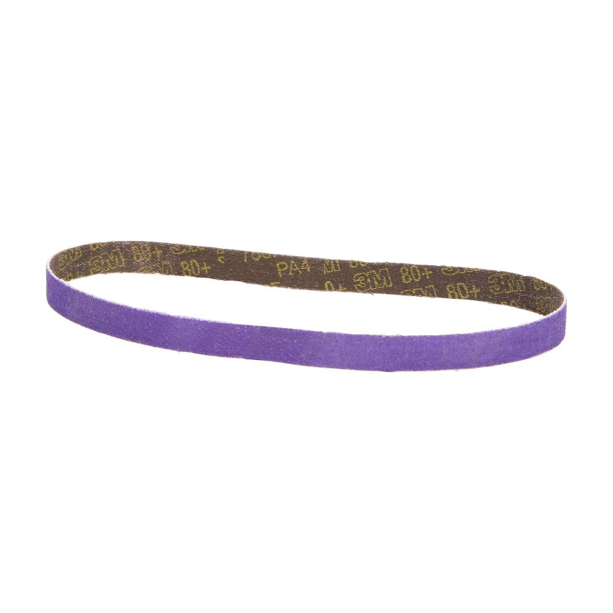 3M 33446 Cubitron II File Belt, 80+ Grit, Purple, 1/2 in x 18 in, Spot Weld Removal (7100033186) (50 Pack)
