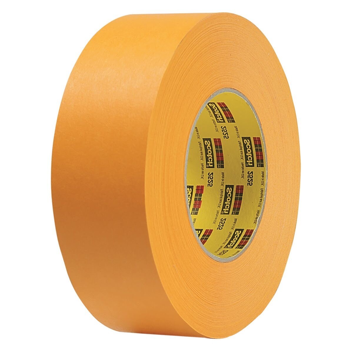 3M 2525 Performance Flatback Tape Orange High Visibility High Tack High Temperature Hand Tearable 1/2 in x 60 yd 9.5 mil (7100034662) (72 Pack)
