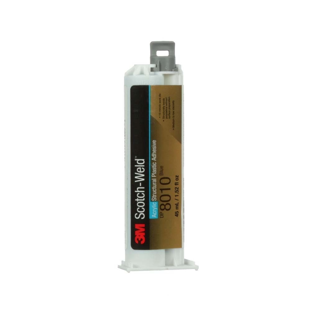 3M 8010 Scotch-Weld Structural Plastic Adhesive DP Blue for Plastic to Metal Bonding (45 mL Duo-Pak) (7100036717)