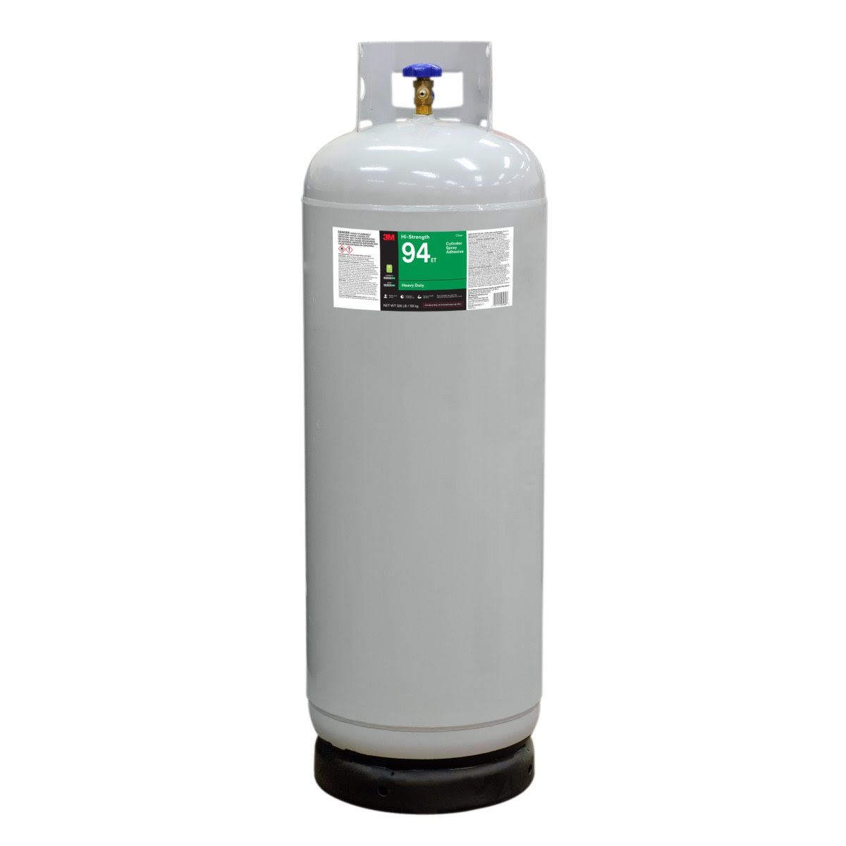 3M 94 ET Hi-Strength Cylinder Spray Adhesive, Clear, Intermediate Cylinder, Net Wt 128 lb (7100037711)