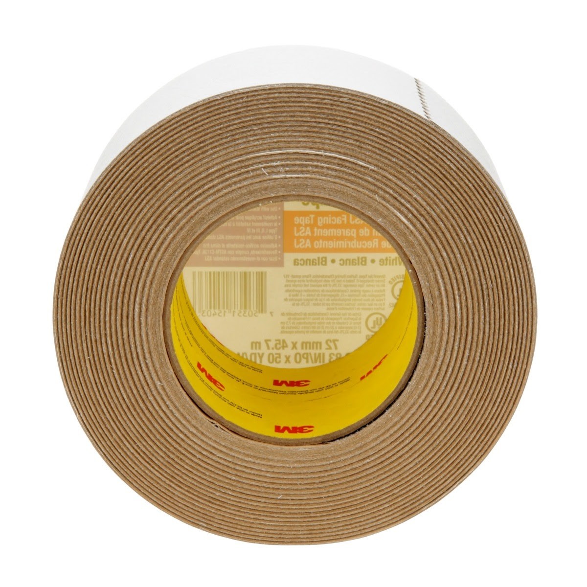 3M 1540CW Venture Tape ASJ Facing Tape, White, 72 mm x 45.7 m (7100043768) - (16Pack) - 9
