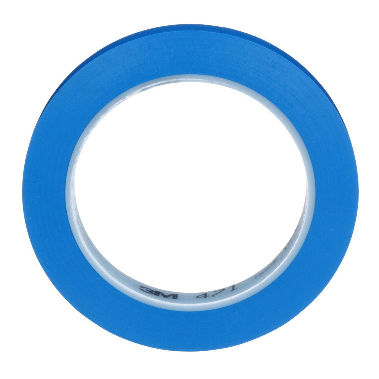 3M 471 Vinyl Tape, Blue, 1/2 in x 36 yd, 5.2 mil (36408) (7100044170) - (72Pack) - 2