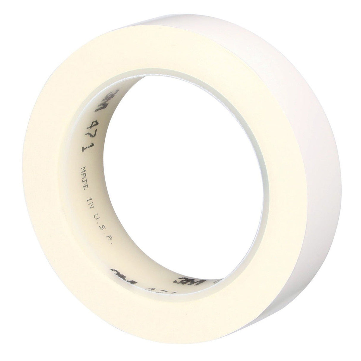 3M 471 Vinyl Tape, White, 5.2 mil, 1 in x 36 yd Roll (471 IW) (7100044644) - (36Pack) - 5