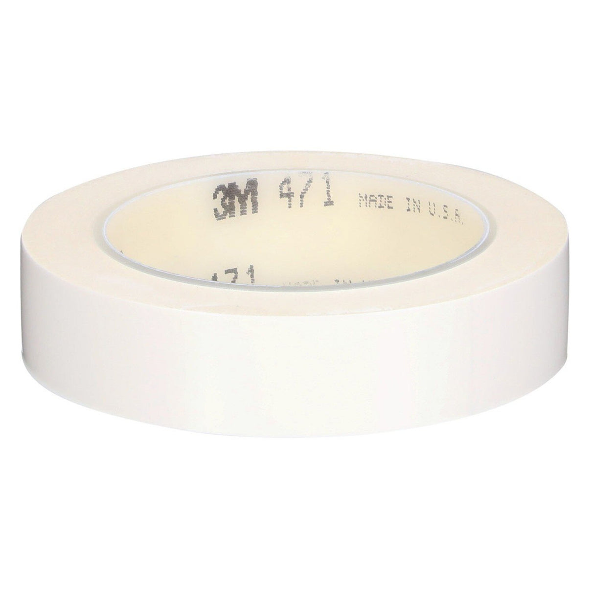 3M 471 Vinyl Tape, White, 5.2 mil, 1 in x 36 yd Roll (471 IW) (7100044644) - (36Pack) - 8