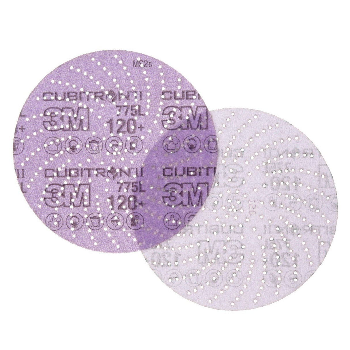 3M 775L Xtract Cubitron II Film Disc 120+ 6 in Die 600LG (7100045073) (250 Pack) - 2