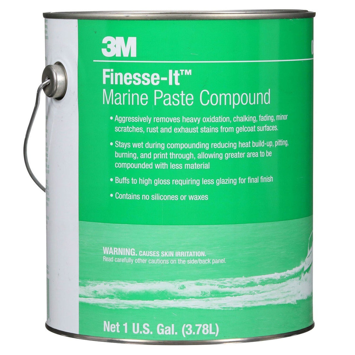 3M Finesse-it Marine Paste Compound, White, 1 gal (06039) (7100066061) - (4Pack)
