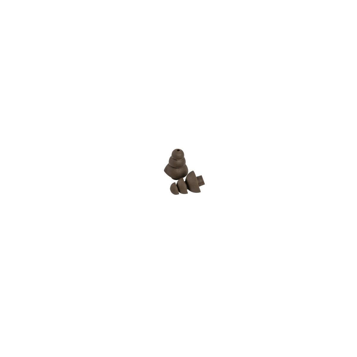 3M 370-TEPS-25 PELTOR UltraFit Communication Tip Replacement Tri Flange Eartips Small Brown (7100066371) (625 Pack)