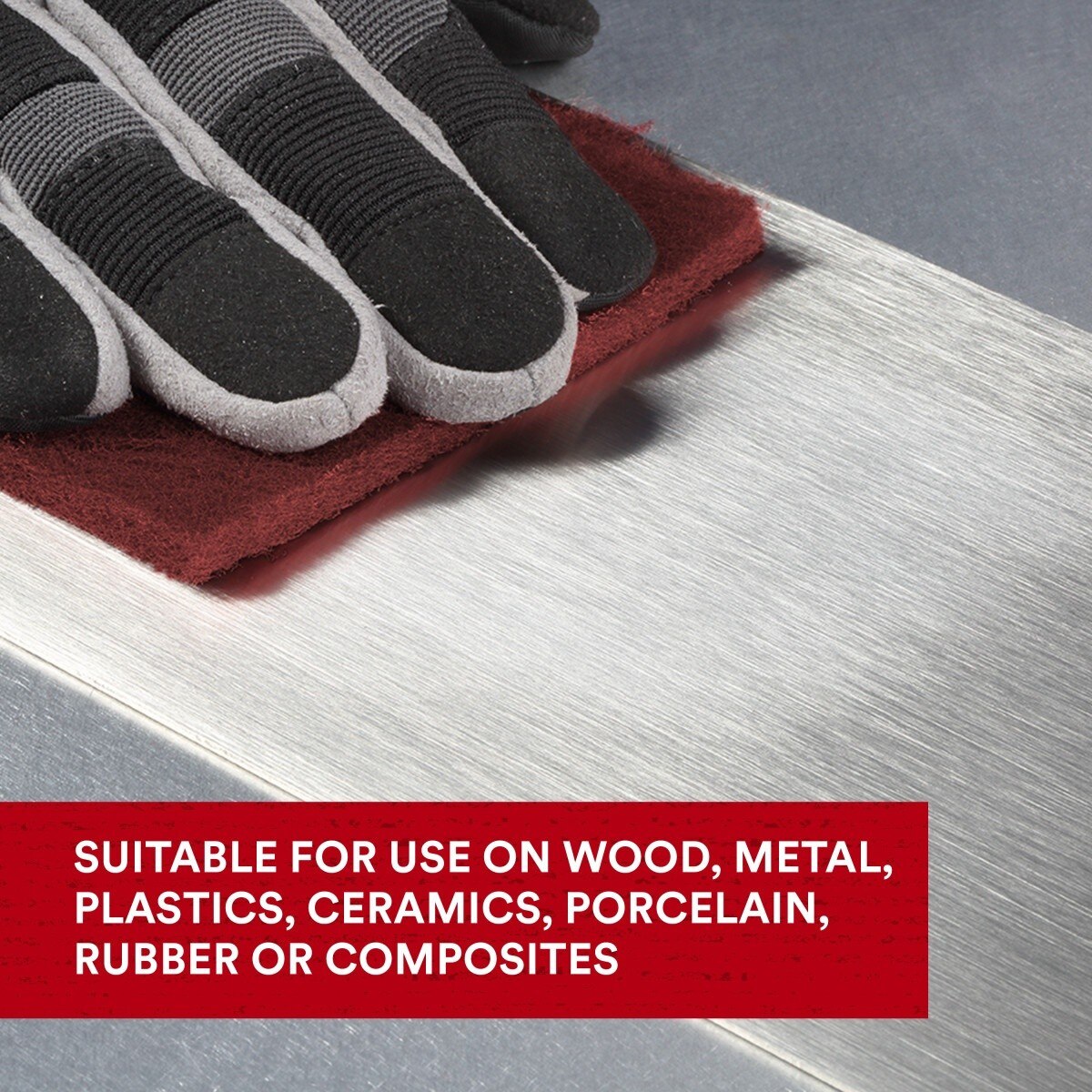 3M 7447 Scotch-Brite General Purpose Hand Pad, Very Fine, Aluminum Oxide, Maroon, 6 in x 9 in, Surface Preparation, Scuffing, Blending, Cleaning (7100066382) (4000 Pack) - 8