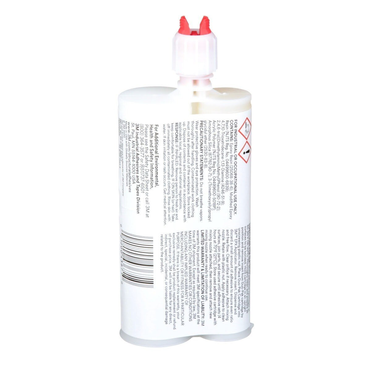 3M DP460NS Scotch-Weld Epoxy Adhesive, Off-White, 200 mL Duo-Pak (7100069441) - (12Pack) - 5