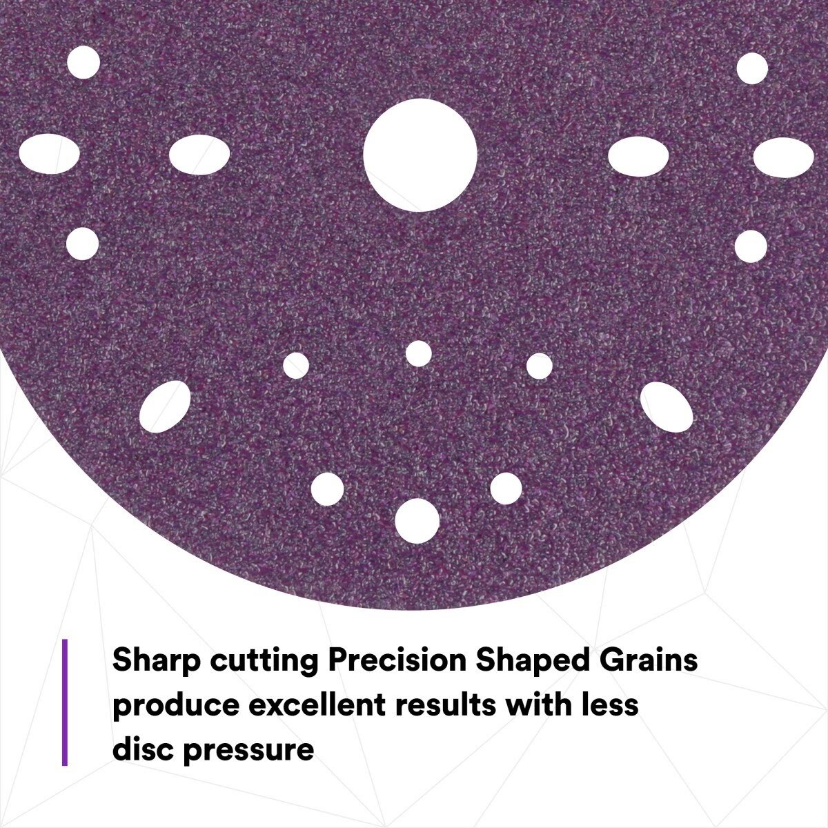 3M 737U 31370 Cubitron II Hookit Clean Sanding Abrasive Disc, 6 in, 40 Plus Grit, Purple (7100073549) (100 Pack) - 4
