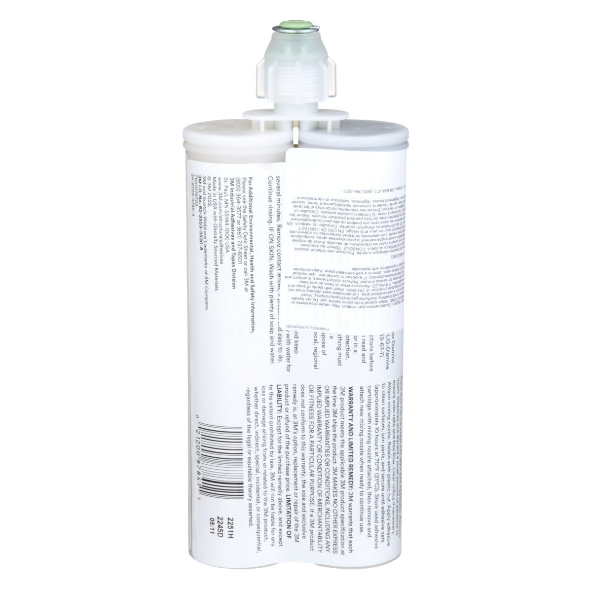 3M Scotch-Weld Epoxy Adhesive DP190, Gray, 400 mL Duo-Pak (DP190) (7100076722) - (6Pack) - 7