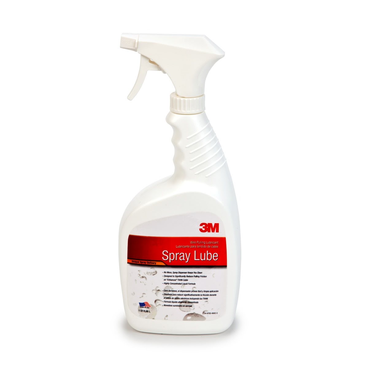 3M Wire Pulling Lubricant Spray, gel type liquid, 1 qt (WLS-QT) (7100076897) - (12Pack)