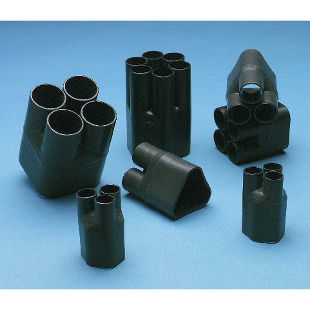 3M HDBB-605-1-250 Heat Shrinkable Cable Breakout Boot : black, 6-way outlet (7100077232)
