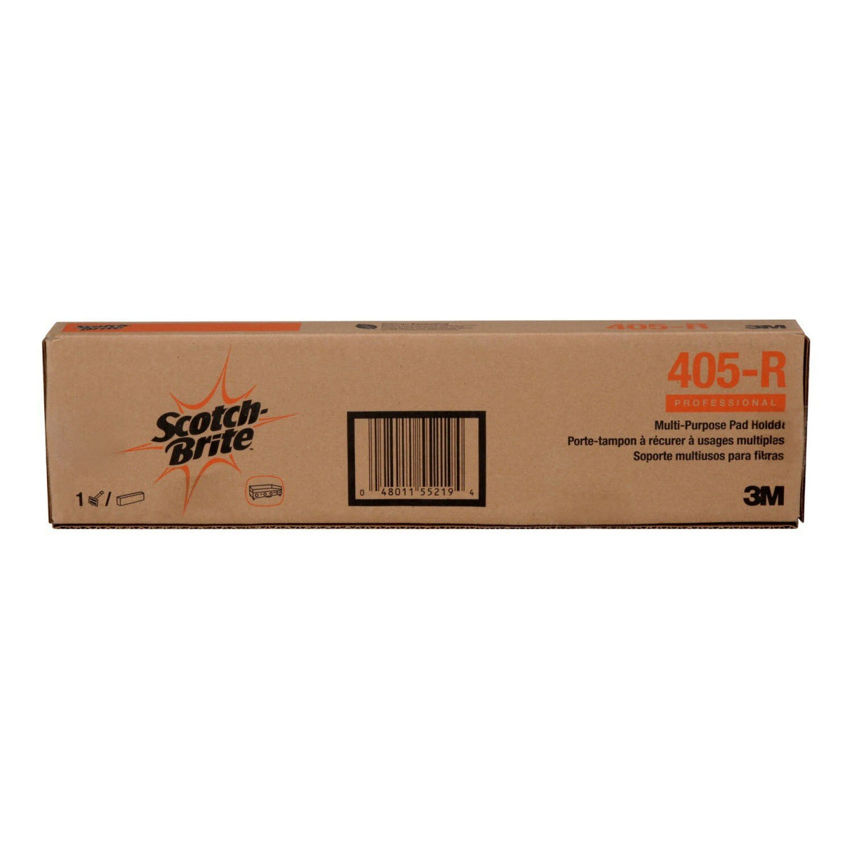 3M 405-R Scotch-Brite Multi-Purpose Pad Holder, Black, 4-11/16 in x 2-13/16 in x 16 in (7100079028) - 5