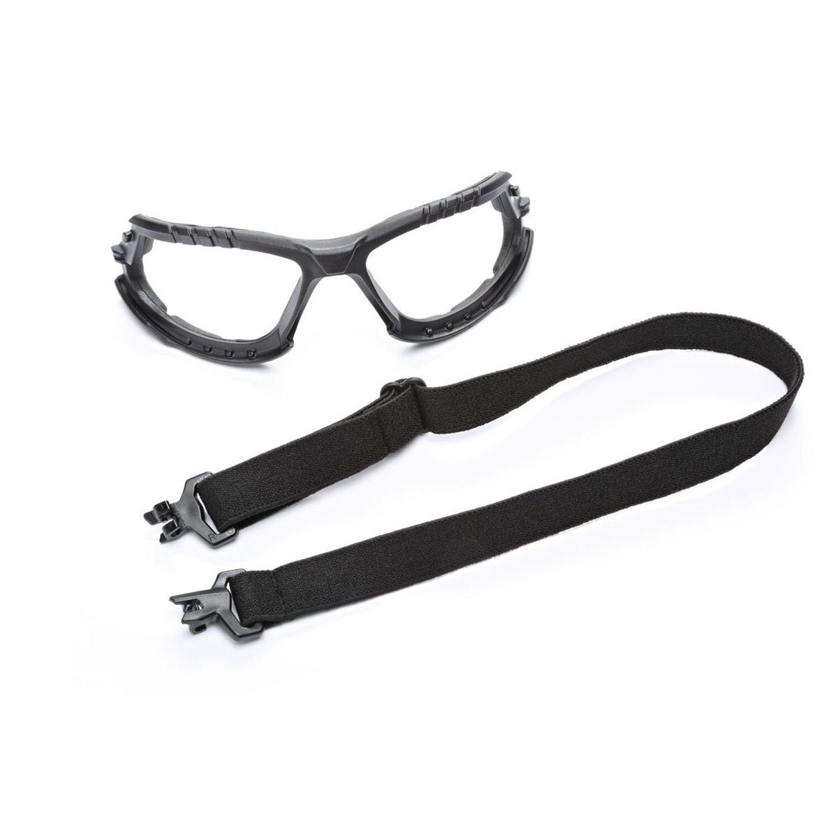 3M S1201SGAF-KT Solus Safety Glasses 1000 Series Scotchgard Anti-Fog, Clear Lens, Green/Black Frame, Removable Foam Gasket and Strap, ANSI Z87 (7100079182) - (20Pack) - 8